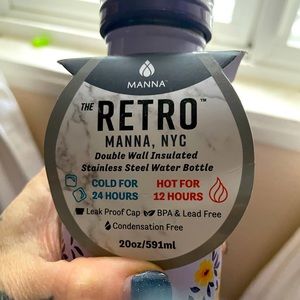MANNA retro floral 20oz bottle